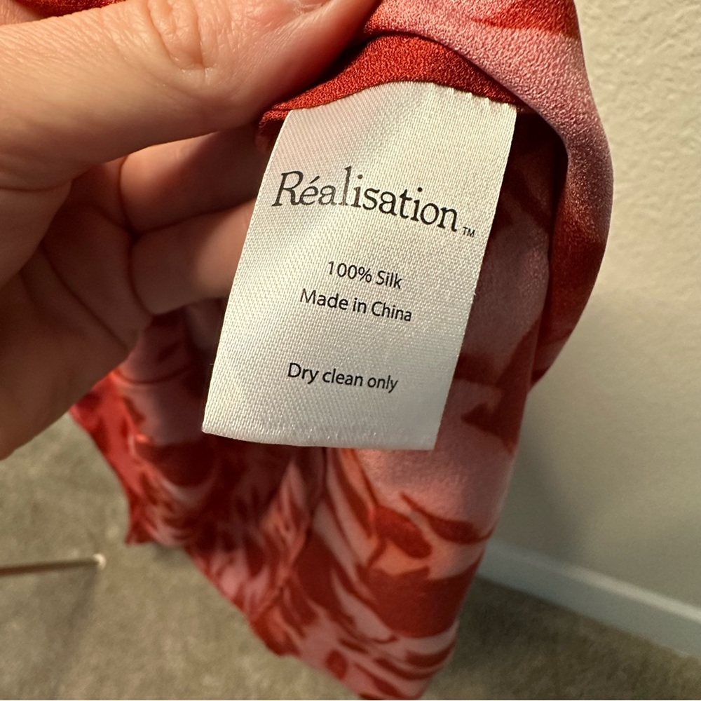 Réalisation Par Red Floral Long Sleeve Maxi Dress - Picture 12 of 12